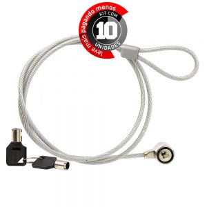 Travas de Segurança Notebook com Chave - Kit com 10