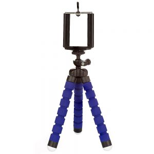 Tripé Flexivel para Selfie	 - Azul