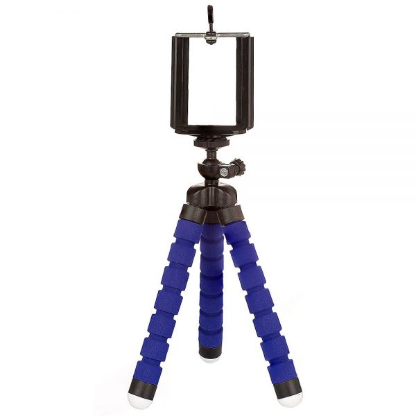 Tripé Flexivel para Selfie	 - Azul