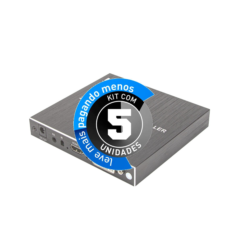 Video Wall 2x2, 4K, 4 Telas, HDMI - Kit com 5 - Imagem 2