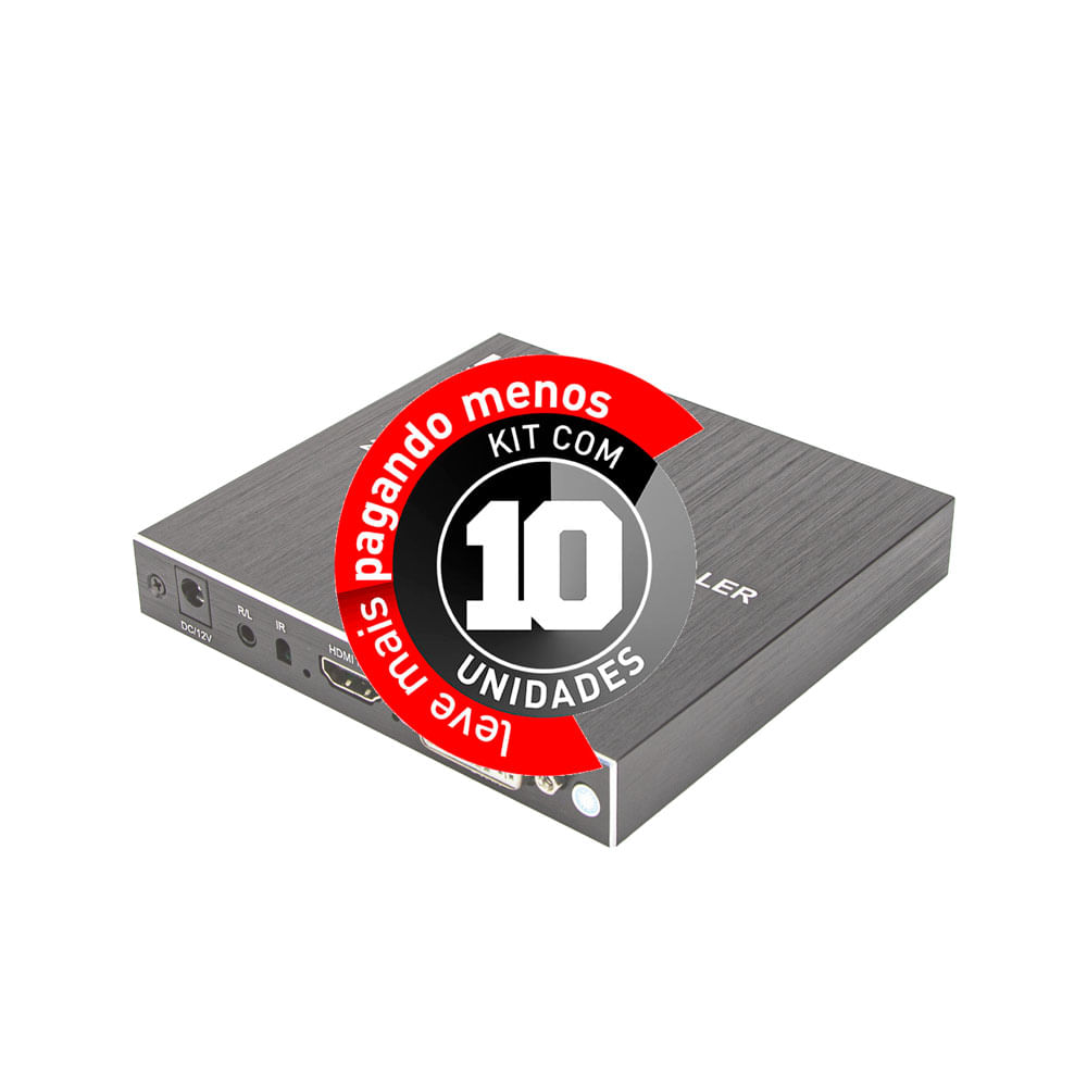 Video Wall 2x2, 4K, 4 Telas, HDMI - Kit com 10 - Imagem 2