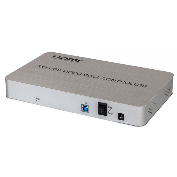 Video Wall Controlador 3X3, 4K 9 Telas USB HDMI - Imagem 2