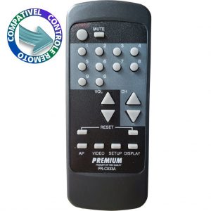 Controle Compatível TV Gradiente/Telefunken GT1410/ 2010 PRC-033A Premium