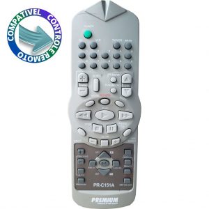 Controle Compatível TV e VCR Philco PCR69/TP-1452N/TP2052N PRC-151A Premium