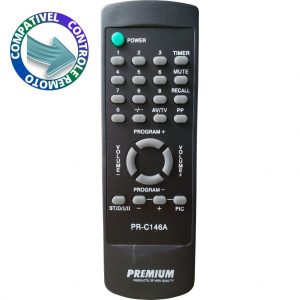 Controle Compatível TV Gruding 2010/ 2020 PRC-146A Premium
