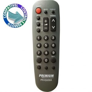Controle Compatível TV GE/RCA RBA1420/ RBA2020 PRC-028A Premium
